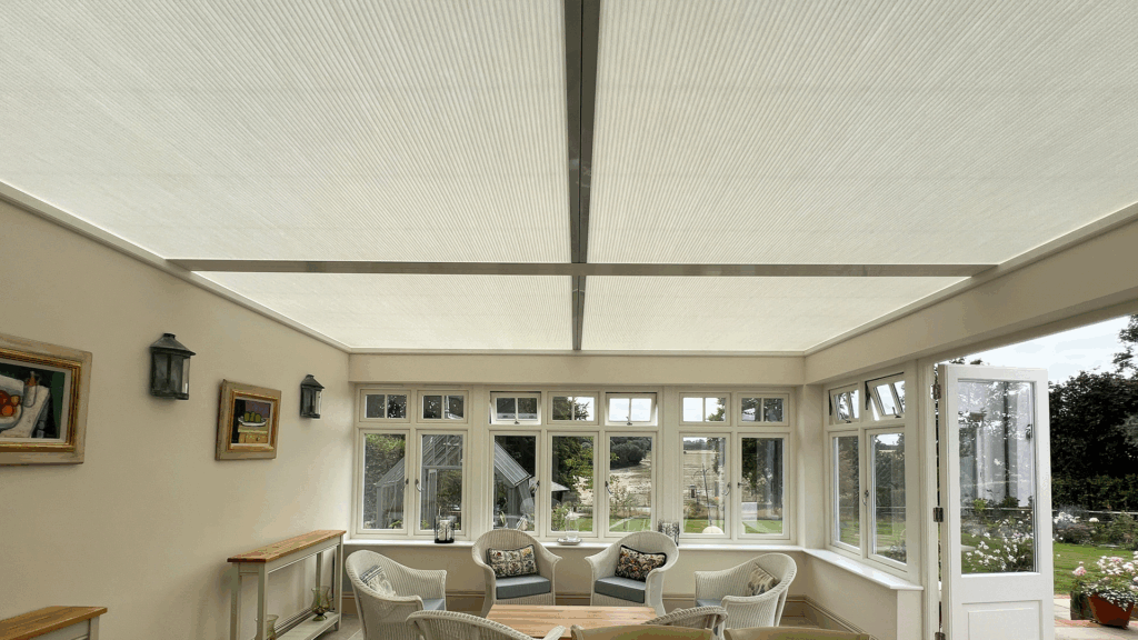 Extra Large Duette Motorised Blinds for Lantern Conservatory Roofs