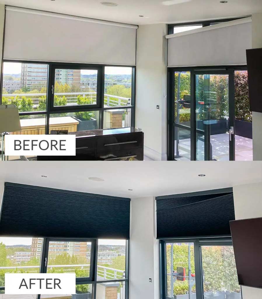 Specialist Blinds Before and After
