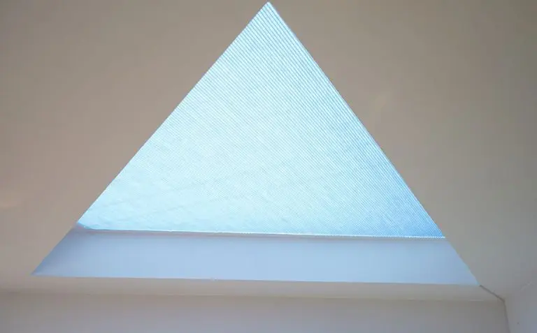 Bespoke Blinds for a Triangular-Shaped Roof Lantern