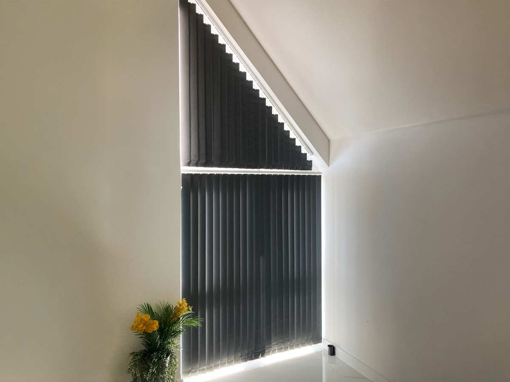 Shaped Scandi Vertical Blinds