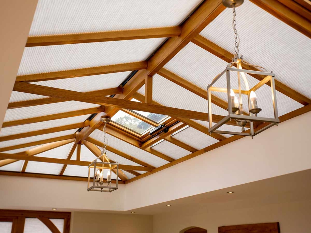Duette Blinds in an Lantern Roof with an individual layout