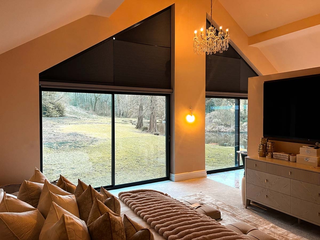 Duette® Thermal Blinds in a Gable