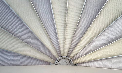 Grey and white fabric sample