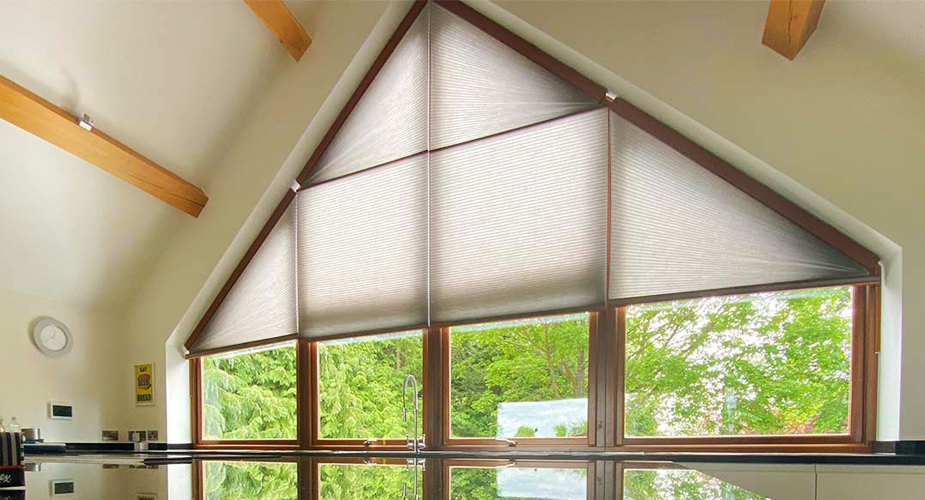 Large gable blinds