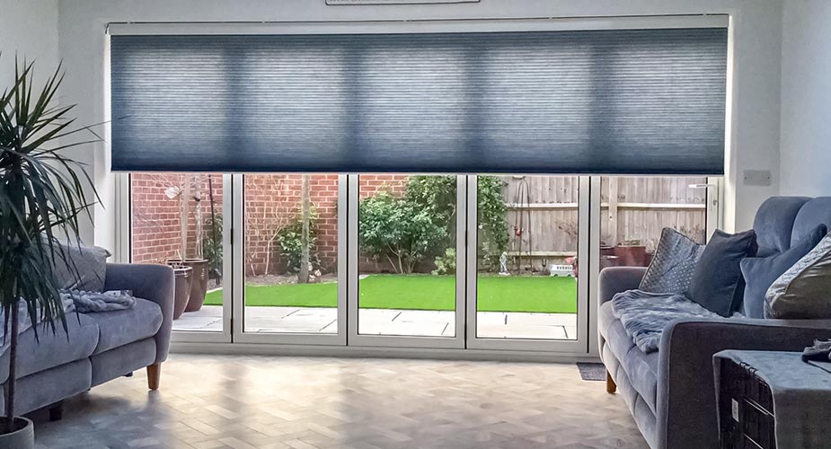 Extra-Wide Duette® Blind for Folding Doors