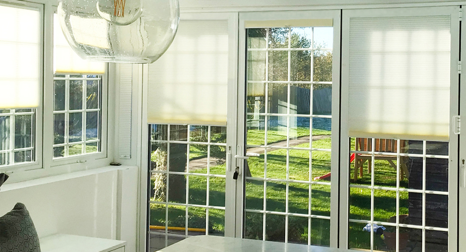 luxury recess-fit blinds on bifolds