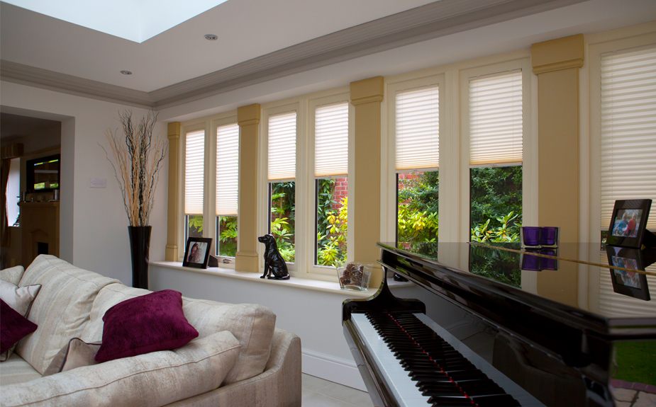 pure™ pleated blinds in Leicester