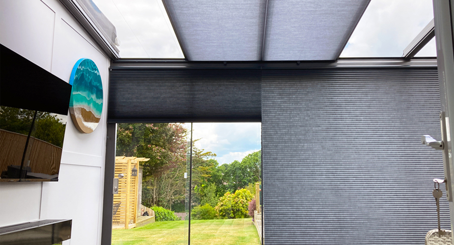 Conservatory roof and side blinds ideas